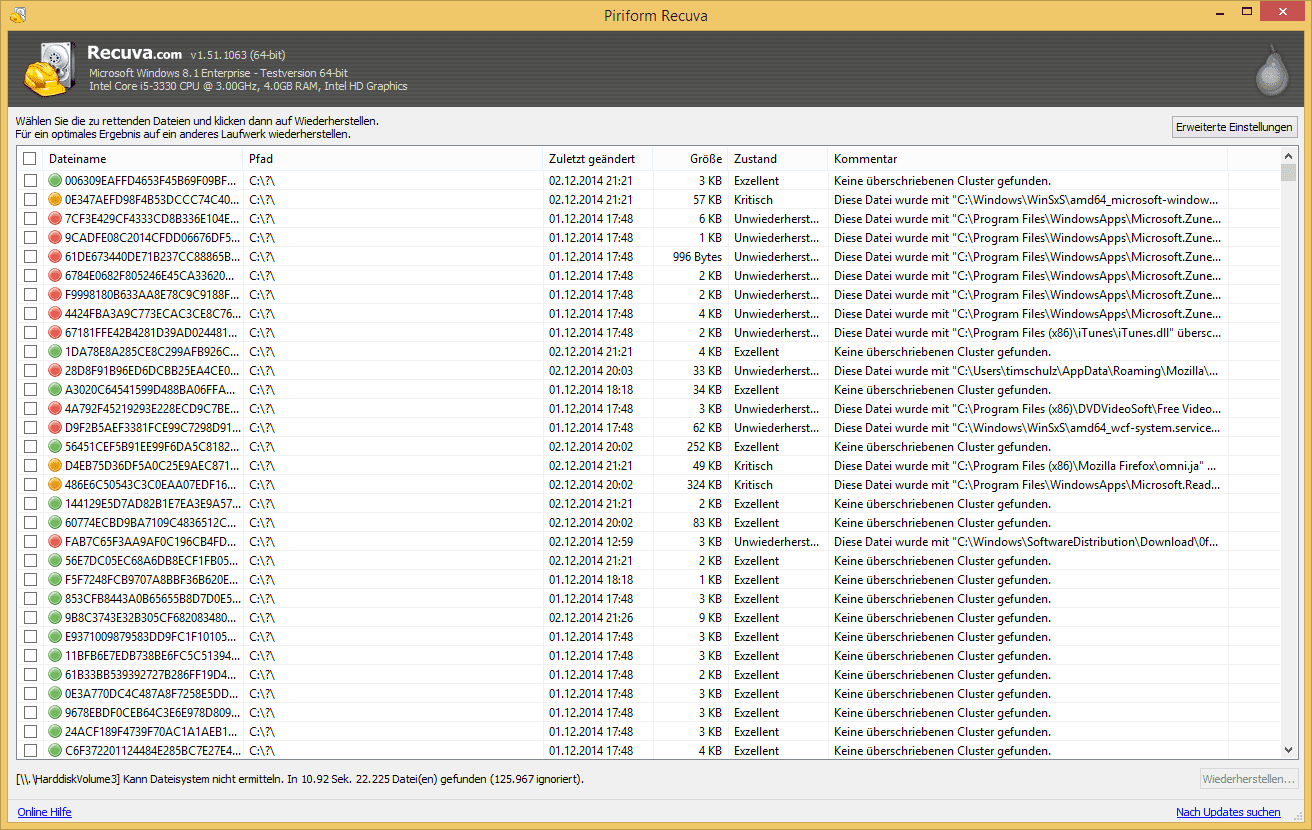 Recuva: How to recover files from a non-working iPod or MP3 Player